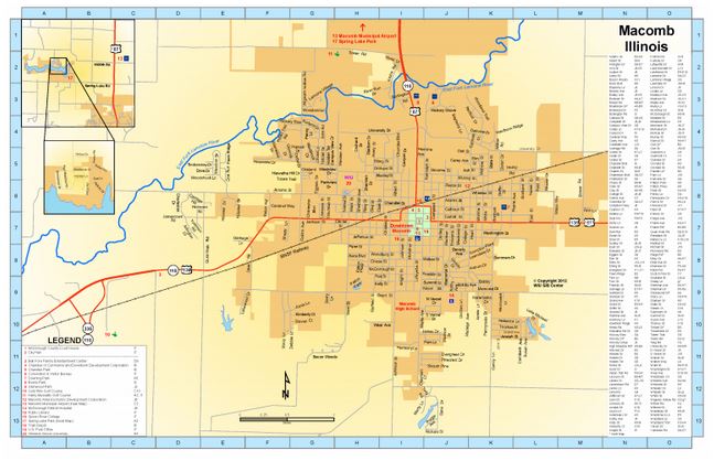 City of Macomb map