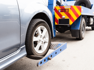 Pay Tow Fees Car being towed