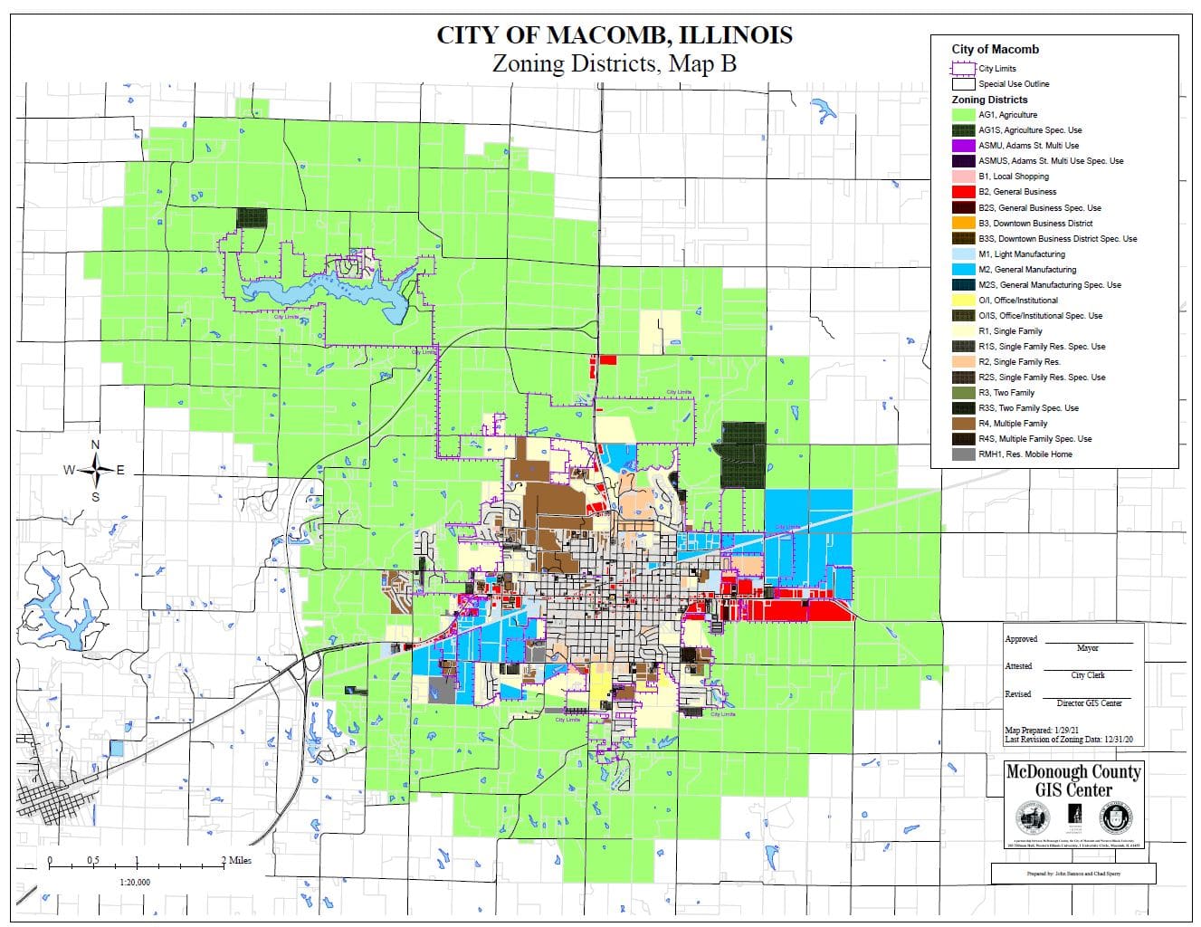 City of Macomb, Illinois - Zoning Map B