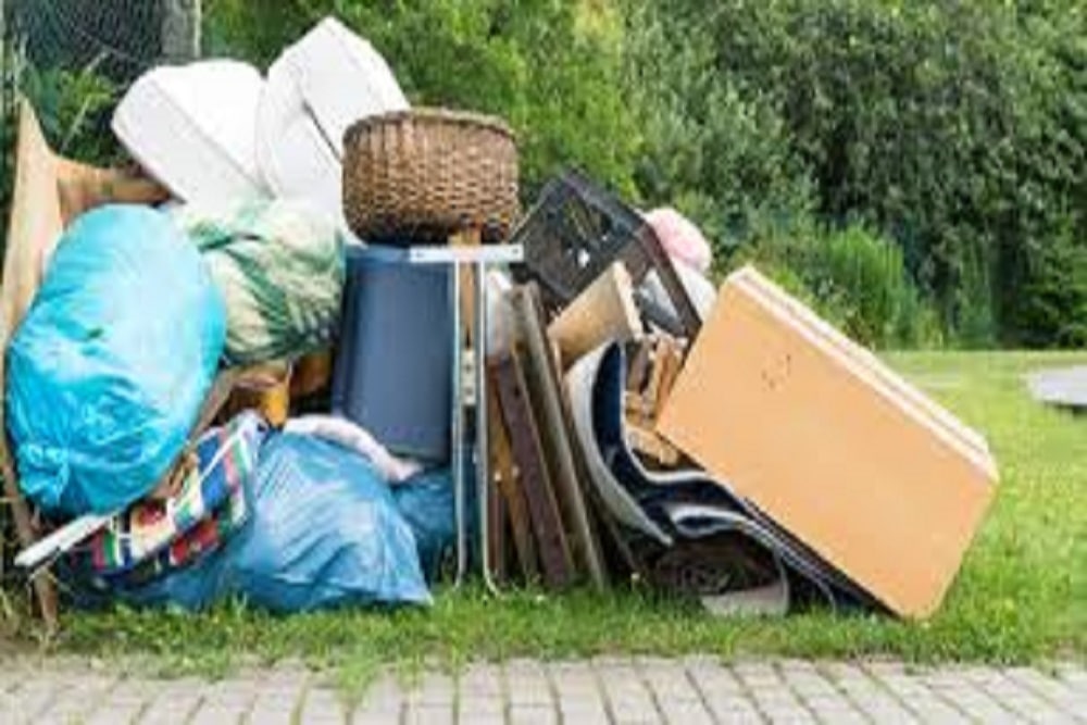 CLEAN UP DAYS with garbage on the street
