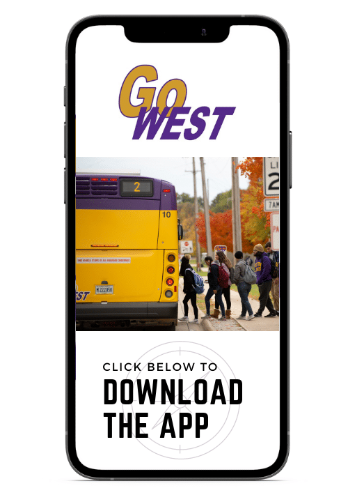 Go West Transit phone describing transit app